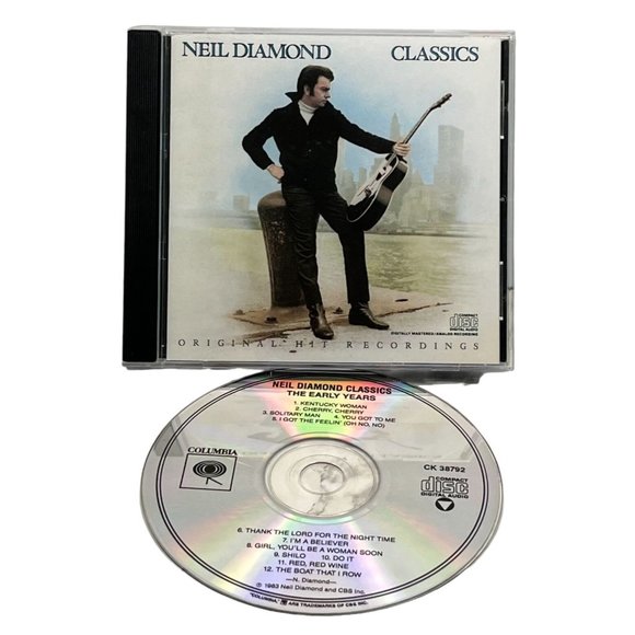 Neil Diamond Classics CD Original Hit Recordings 1986 CBS - Picture 1 of 6